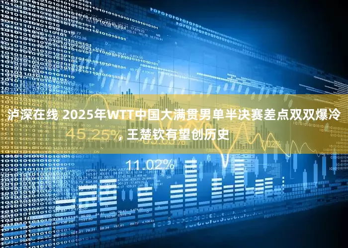 泸深在线 2025年WTT中国大满贯男单半决赛差点双双爆冷, 王楚钦有望创历史