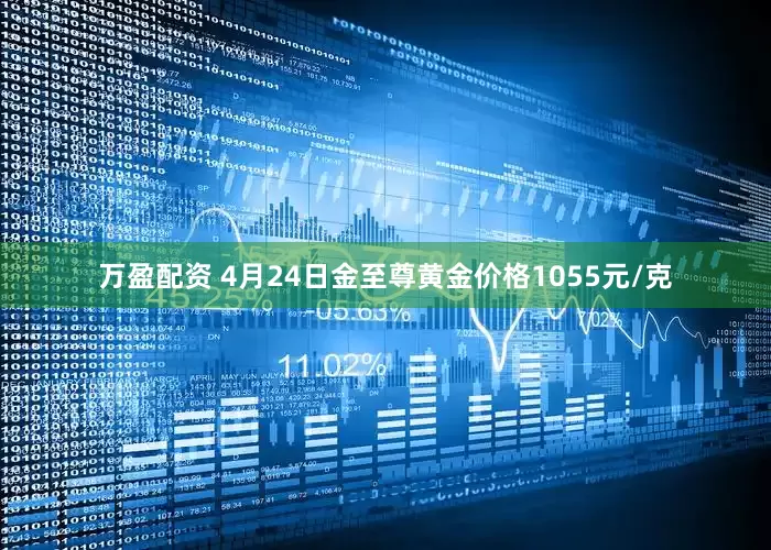 万盈配资 4月24日金至尊黄金价格1055元/克